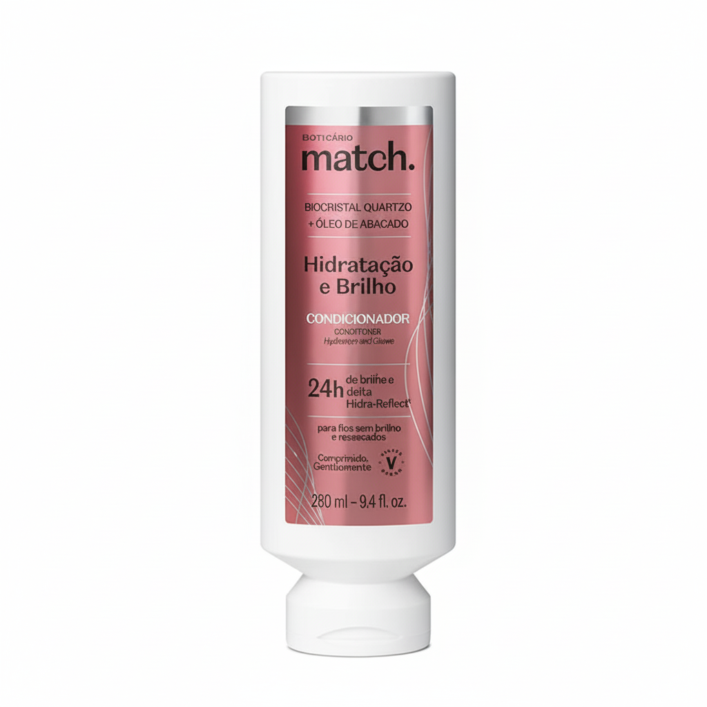 Après-shampoing Match Hydratation & Brillance 280 ml - Fundo branco