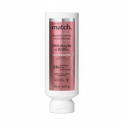 Après-shampoing Match Hydratation & Brillance 280 ml - Fundo branco