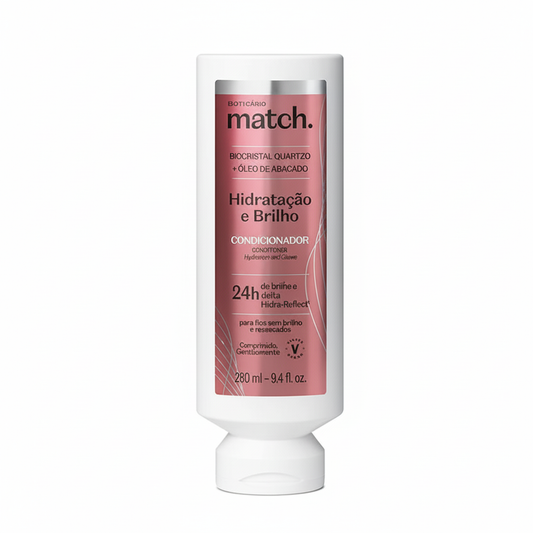 Après-shampoing Match Hydratation & Brillance 280 ml - Fundo branco