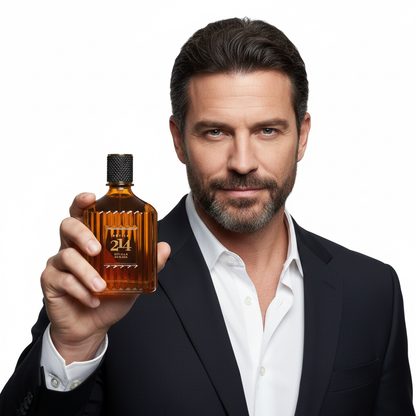 Modelo masculino com Botica 214 Sevilla Dorada Eau de Parfum 90ml