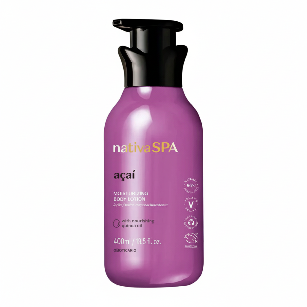 Loção Hidratante Nativa SPA Açaí - Frasco roxo