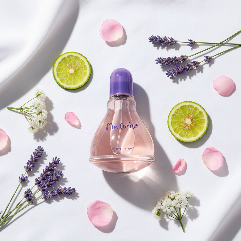 Ma Chérie 100ml - flat lay ingredientes