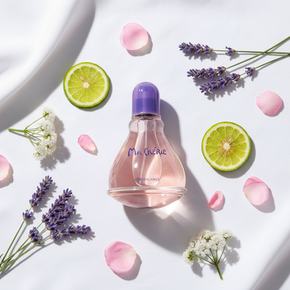 Ma Chérie 100ml - flat lay ingredientes