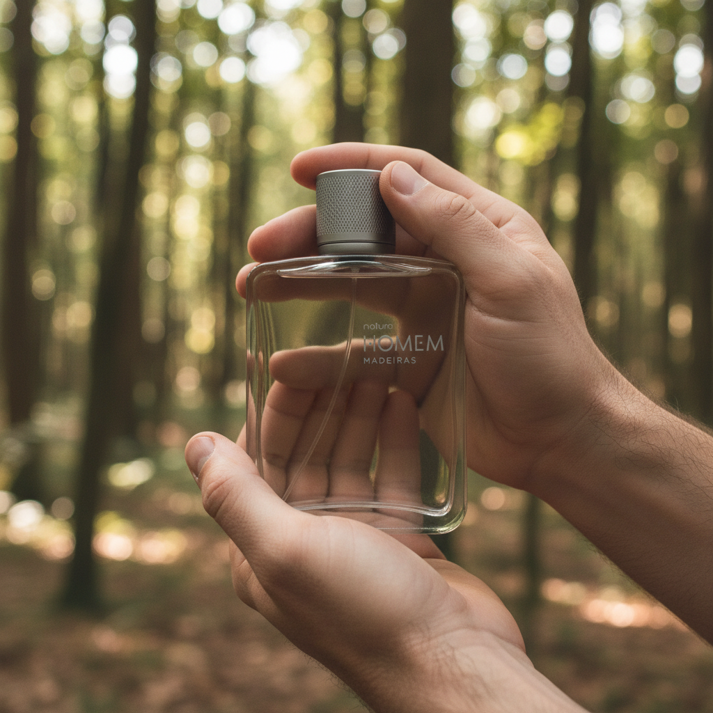 Natura Homem Madeiras 100 ml - uso natural ao ar livre