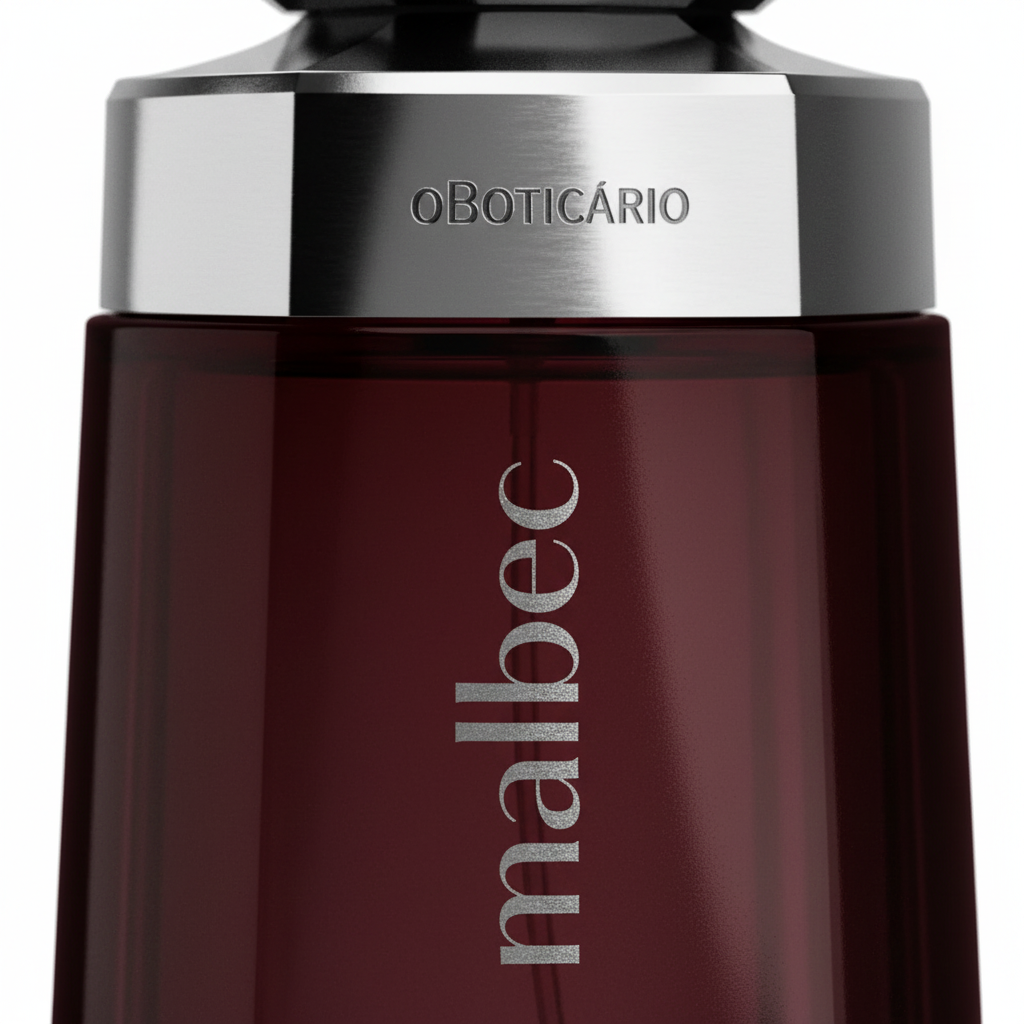 Détail du branding malbec et bande argentée