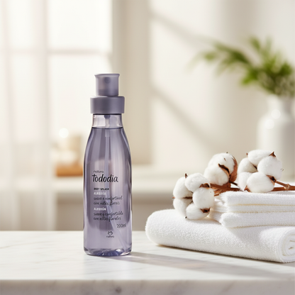Body Splash Tododia Algodão - ambiente spa com mármore e toalhas