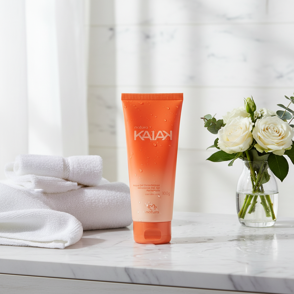 Natura Kaiak Acqua Gel Feminino 100g - bancada elegante