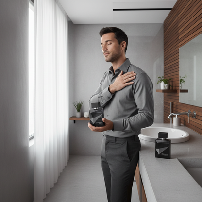 Essencial Exclusivo Homme - Application du parfum