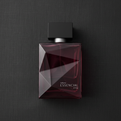 Essencial Atrai Masculino 100 ml - flat lay linho escuro