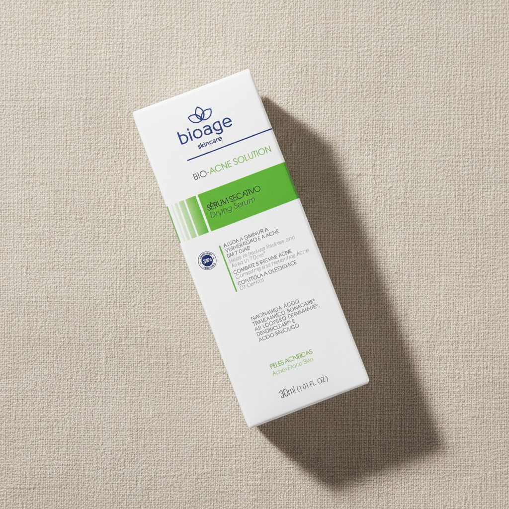 Bioage Bio-Acne Solution Sérum - ângulo 45° linho