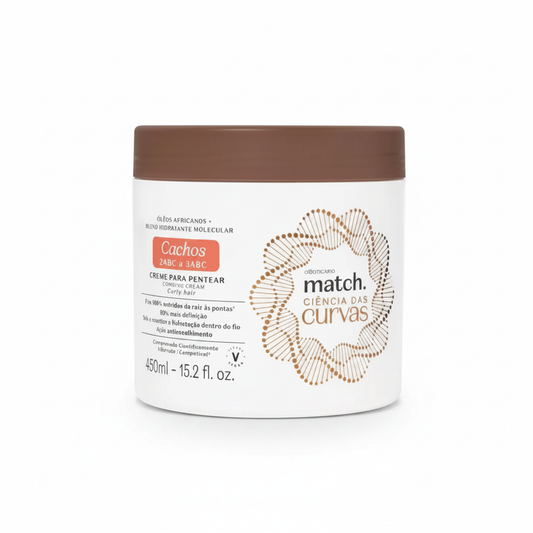 Creme Para Pentear Match Ciência das Curvas 450ml fundo branco