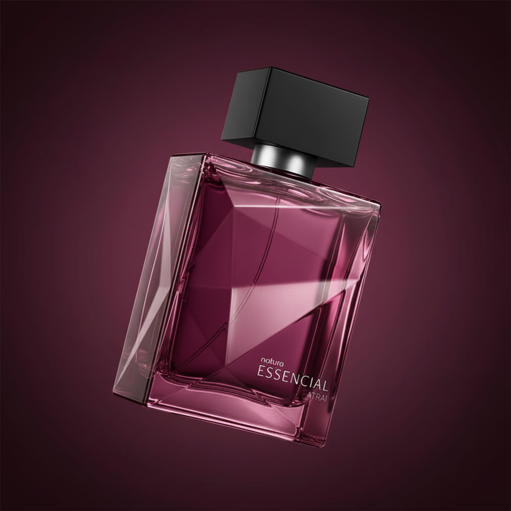 Essencial Atrai Masculino 100 ml - fundo degradê borgonha
