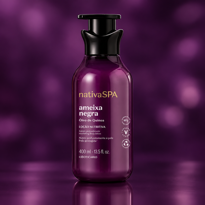 Nativa SPA Ameixa Negra Loção Nutritiva O Boticário - detalhe premium