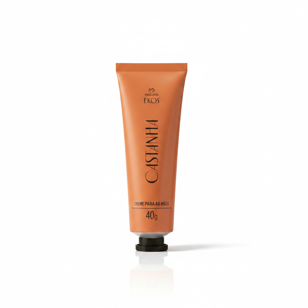 Creme Hidratante Mãos Ekos Castanha Natura 40g - fundo branco