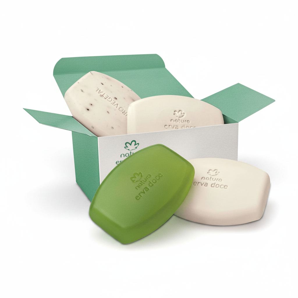 Natura Erva Doce Kit Sabonetes - fundo branco