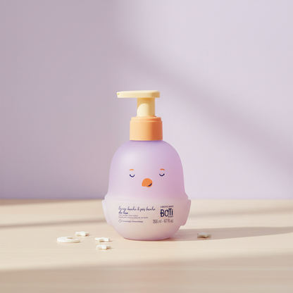 Loção Corporal Boti Baby Lua 200ml - decoração lua e estrelas