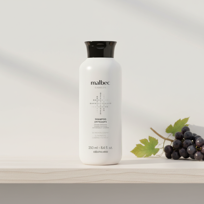 Shampoo Malbec Club Anticaspa 250ml - carvalho