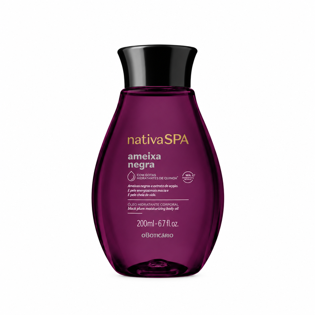 Nativa SPA Ameixa Negra Óleo Hidratante Corporal O Boticário - foto principal fundo branco