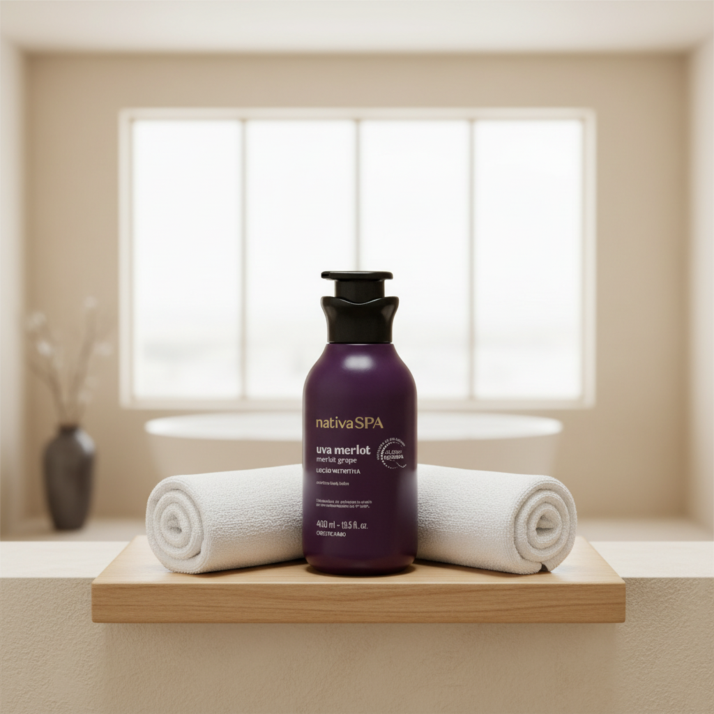 Nativa Spa em prateleira spa com toalhas