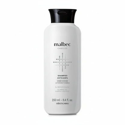 Shampoo Malbec Club Anticaspa 250ml - fundo branco