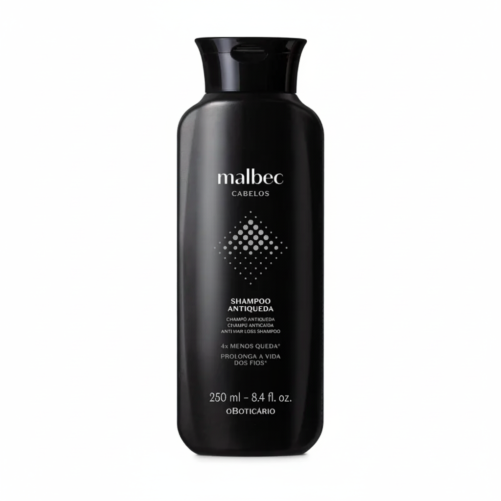 Shampooing Anti-chute Malbec 250 ml - Fundo branco profissional