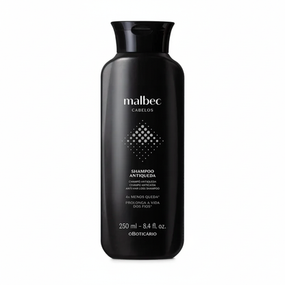Shampooing Anti-chute Malbec 250 ml - Fundo branco profissional