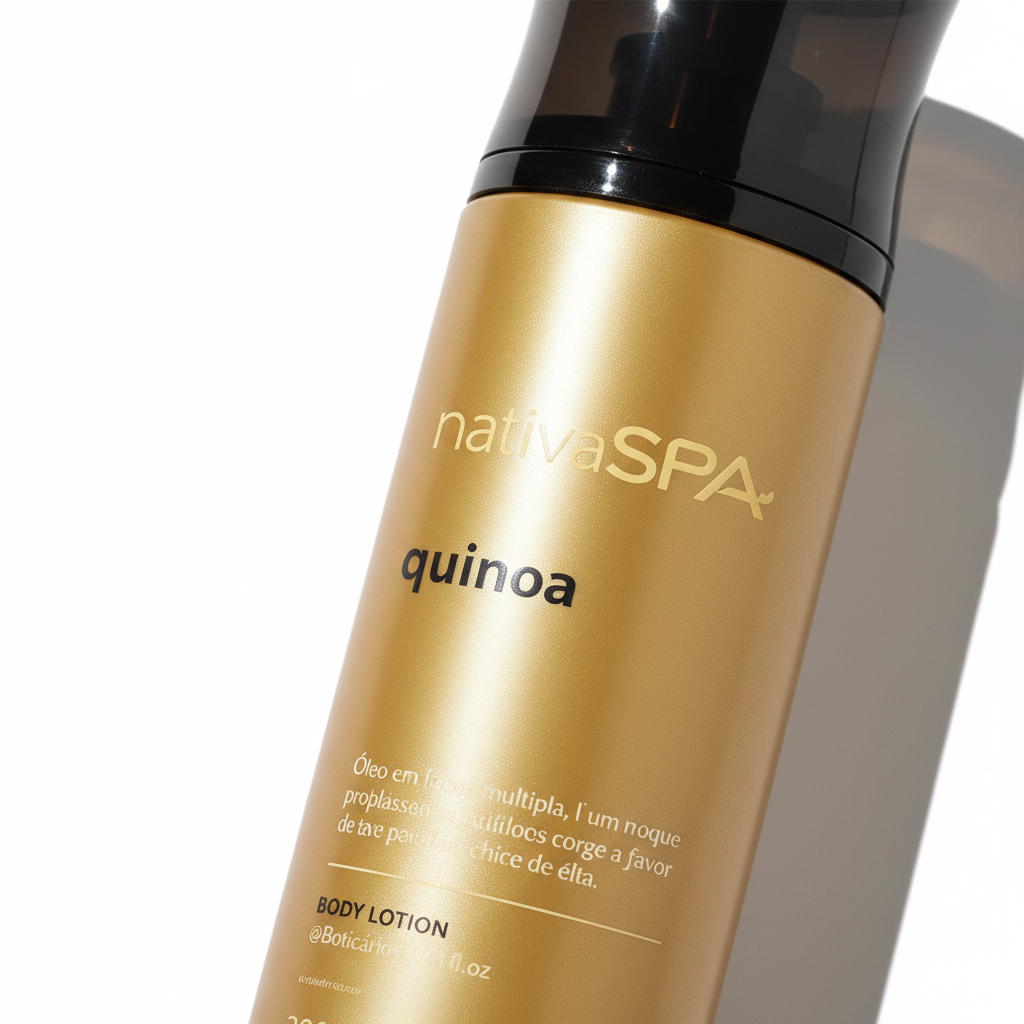 Body Splash Nativa SPA Quinoa 200ml - detalhe rótulo