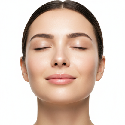 Peau propre et radieuse après nettoyage Skin.q