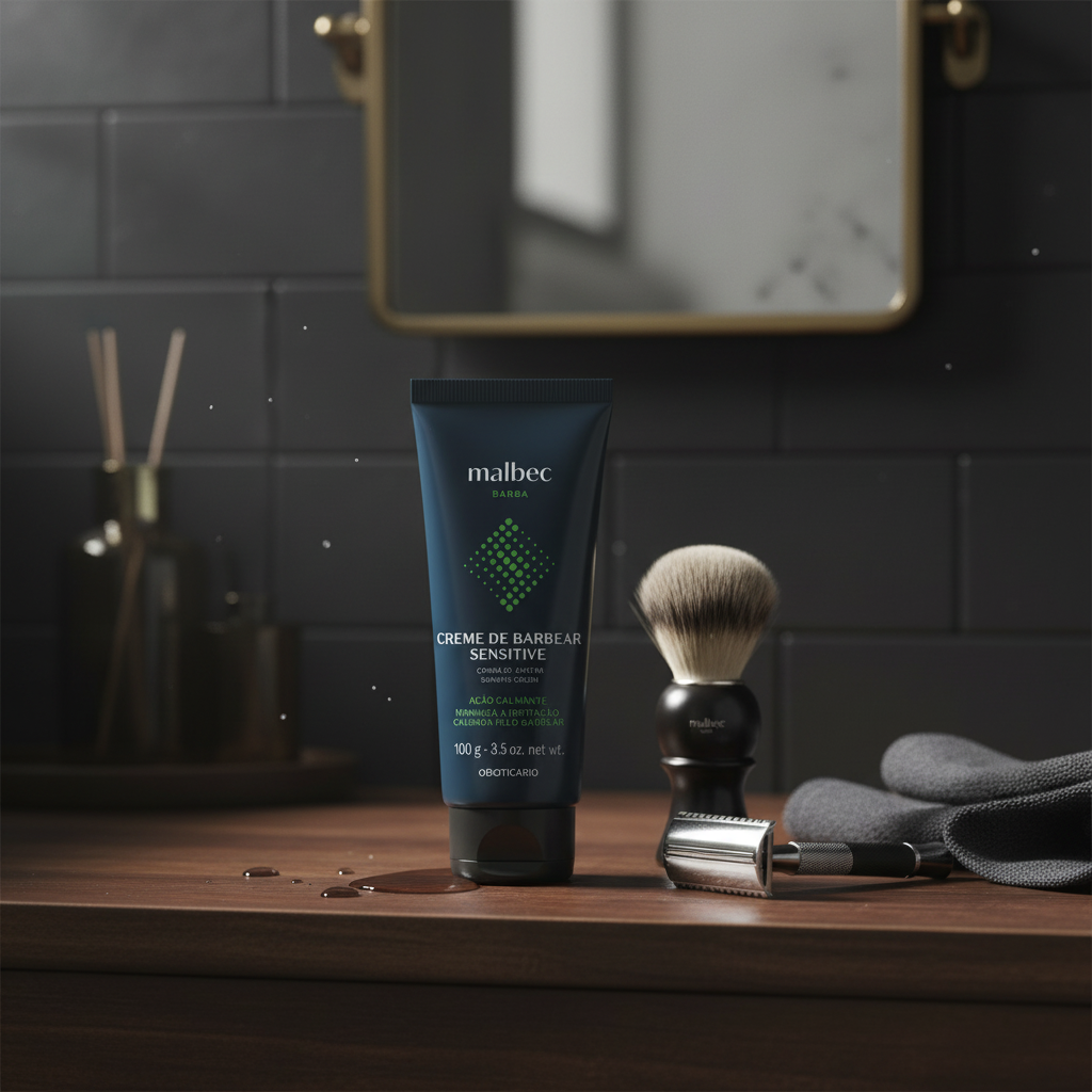 Malbec Club dans un environnement de rasage masculin