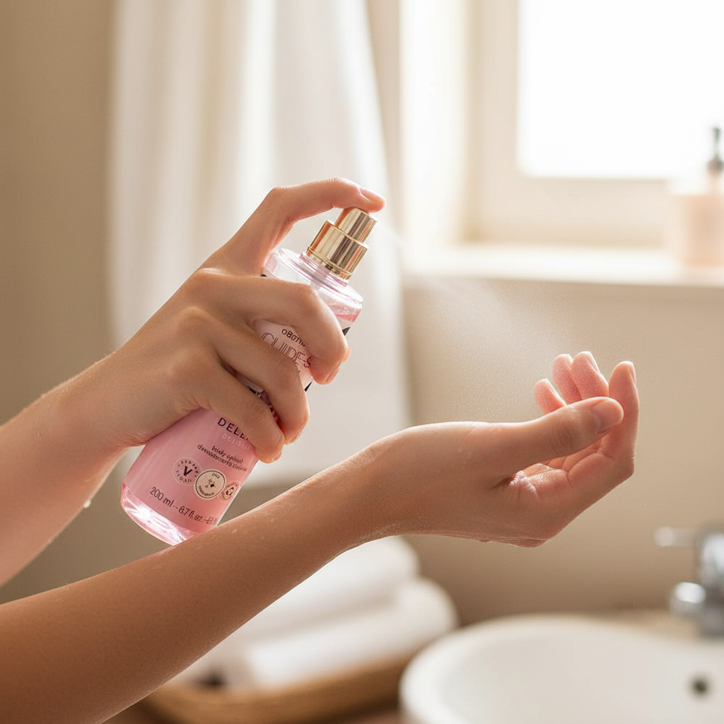 Body Splash Cuide-Se Bem Deleite - Uso Natural