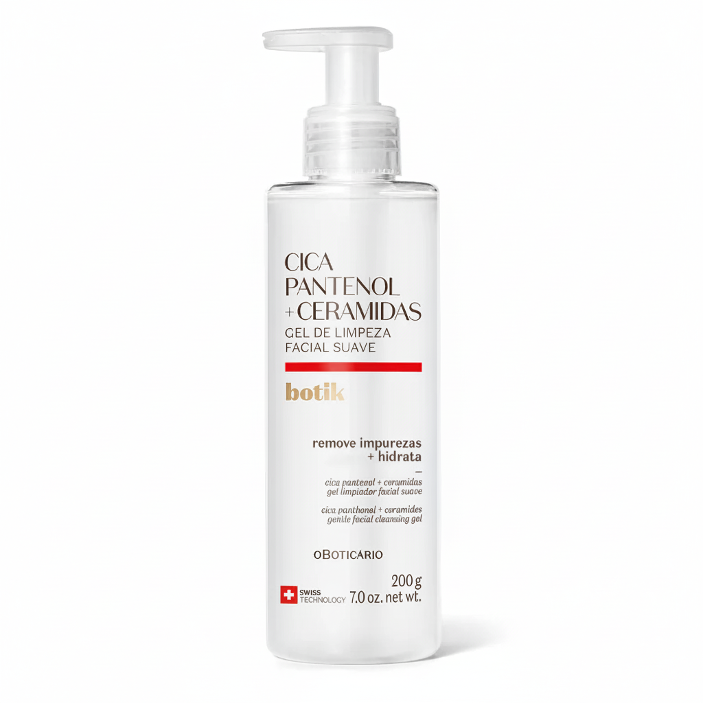 Gel de Limpeza Suave Botik Cica Pantenol e Ceramidas - fundo branco