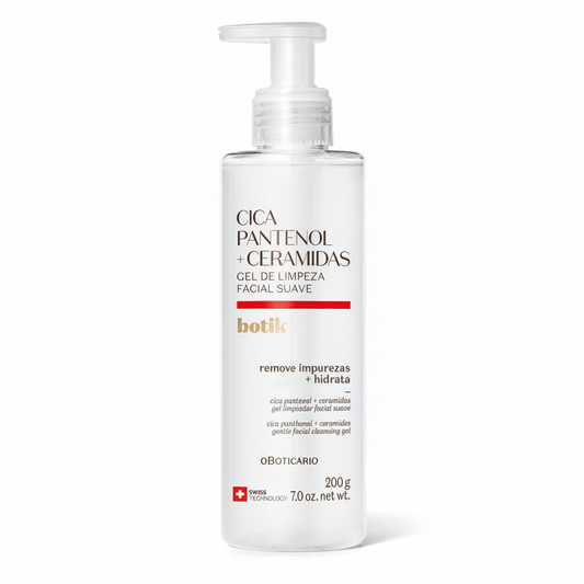 Gel de Limpeza Suave Botik Cica Pantenol e Ceramidas - fundo branco