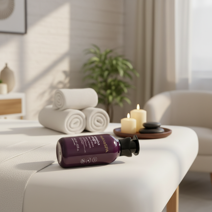 Nativa Spa Ameixa Negra em mesa de massagem spa