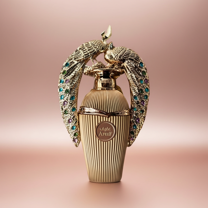 Lattafa Afeef 100ml — fundo rose gold