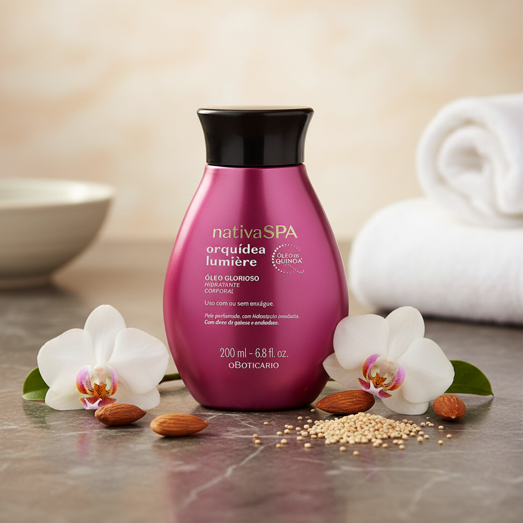Nativa SPA Orquídea Lumière - ambiente spa com orquídeas e amêndoas