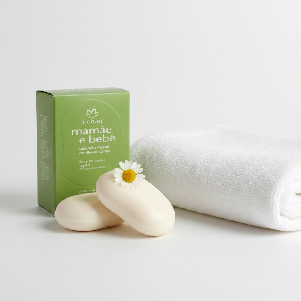 Natura Mamãe e Bebê Sabonete Vegetal em Barra 2x100g – Lifestyle Maternal