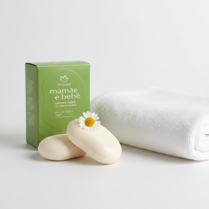 Natura Mamãe e Bebê Sabonete Vegetal em Barra 2x100g – Lifestyle Maternal