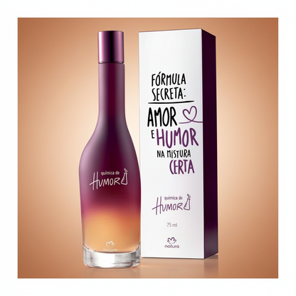 Química de Humor Feminino 75 ml - ângulo 45 graus com caixa