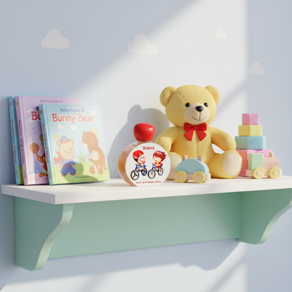 Perfume em prateleira infantil