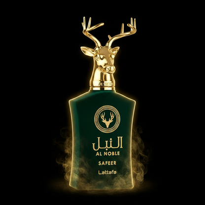 Lattafa Al Noble Safeer 100ml — névoa dourada