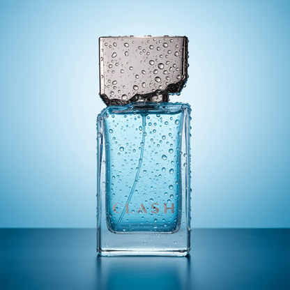 Clash em ambiente abstrato azul com gotas