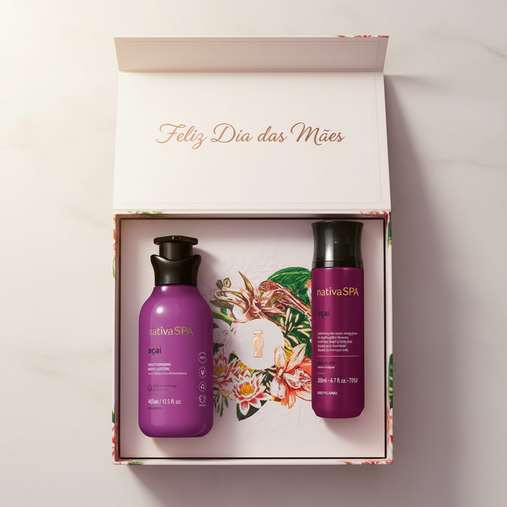 Coffret Nativa Spa Açaí - caixa aberta