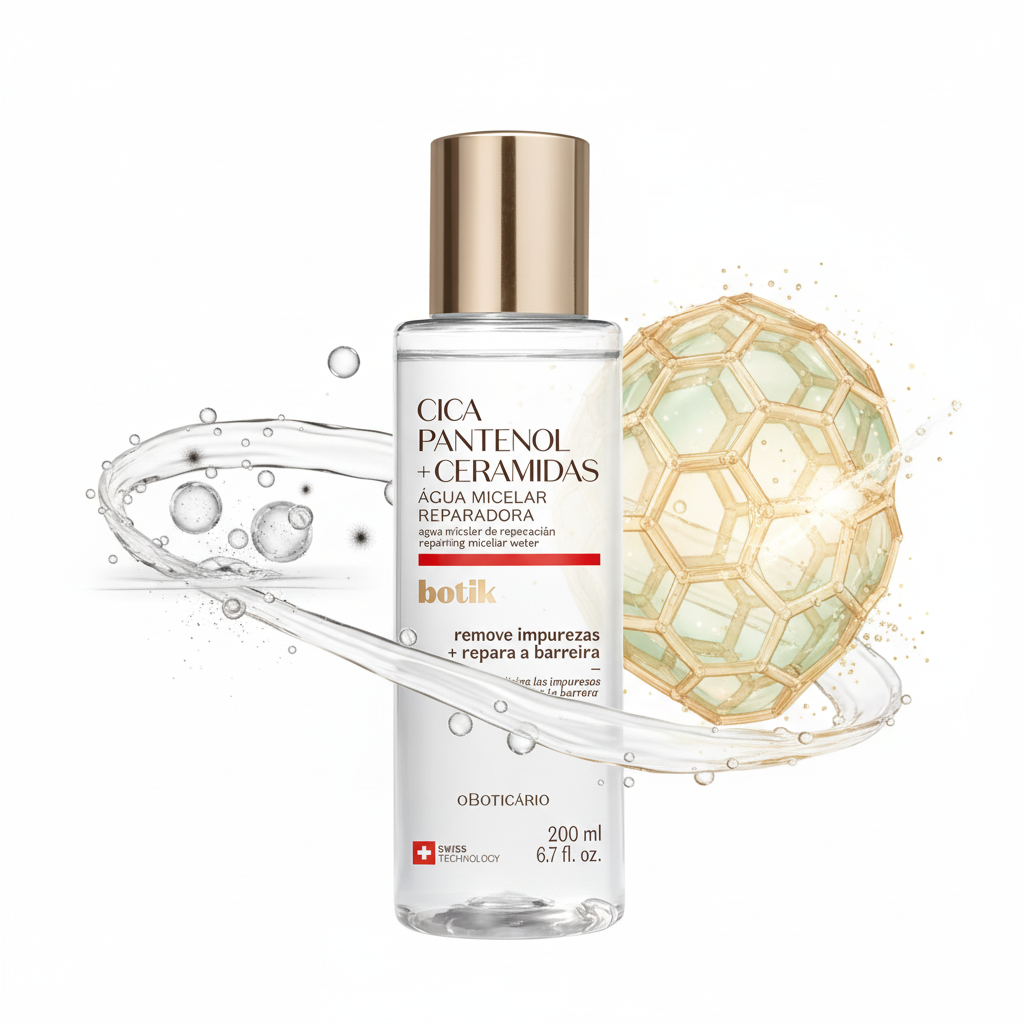 Concept nettoyage micellaire et réparation barrière