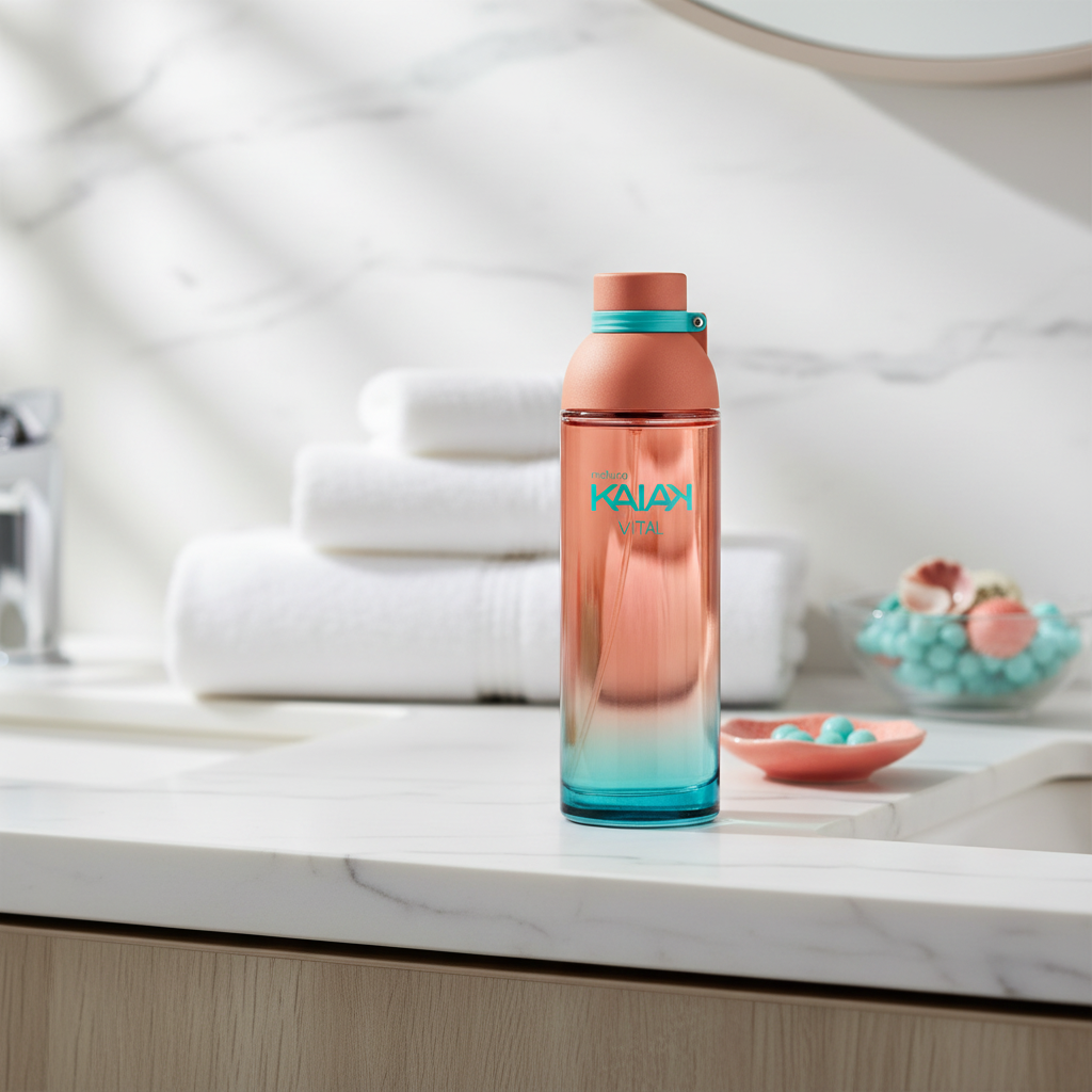 Kaiak Vital Féminin lifestyle photography bathroom vanity