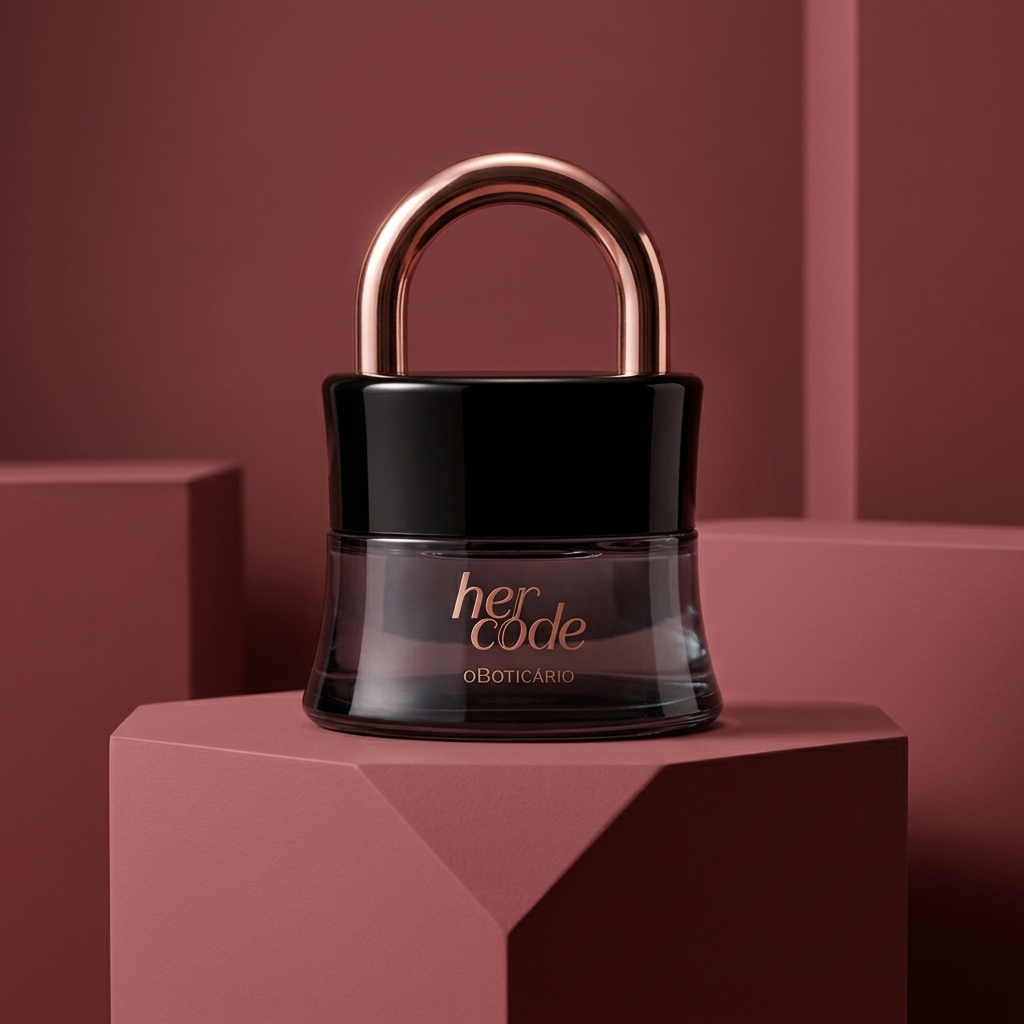 Her Code em composição arquitetônica rosé