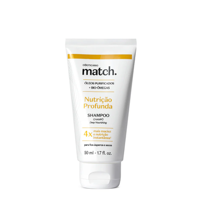 Match Shampoo Nutrição Profunda 50ml — O Boticário