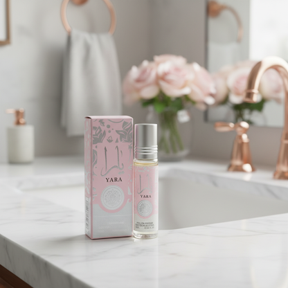 Yara Roll-On em mármore branco elegante