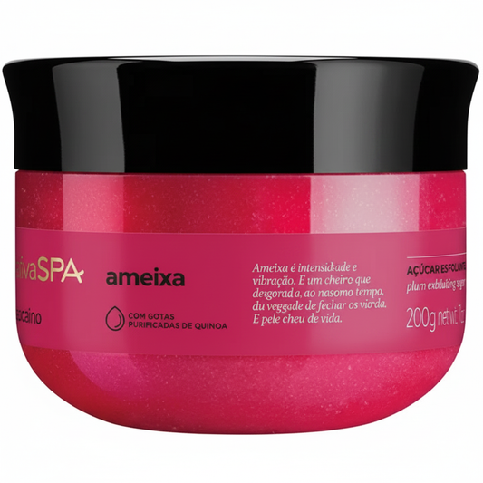 Nativa SPA Ameixa Açúcar Esfoliante 200g - detalhe rótulo