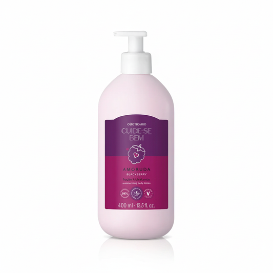 Loção Hidratante Corporal Cuide-se Bem Amoruda Blackberry 400ml - fundo branco