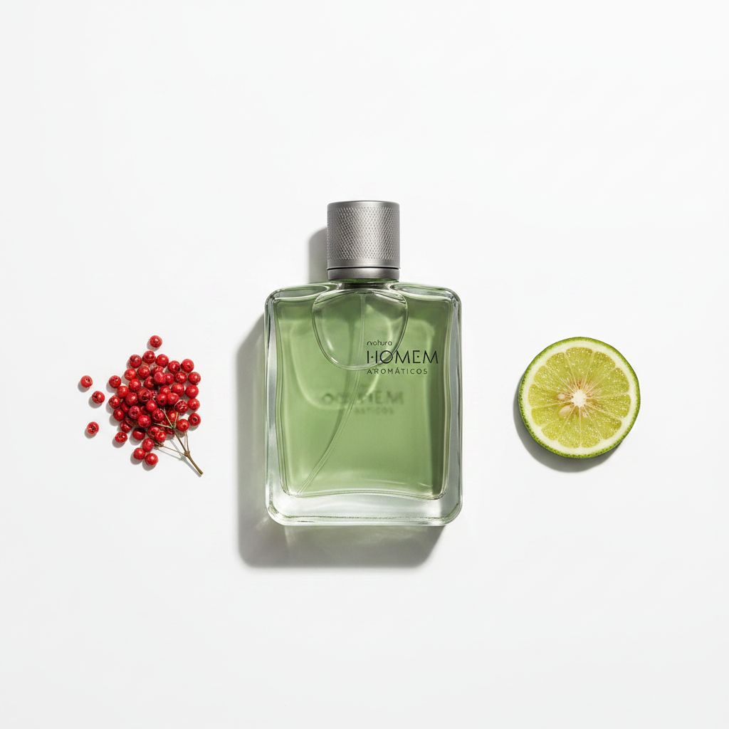 Natura Homem Aromáticos Eau de Cologne 100ml – Flat Lay Ingredientes